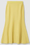 ウールWフェイスナローマーメイドスカート アルアバイル/allureville ライトイエロー