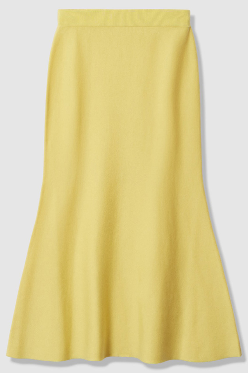 allureville ウールWフェイスナローマーメイドスカート (ライトイエロー, 2) アルアバイル ELLE SHOP