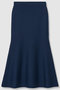 ウールWフェイスナローマーメイドスカート アルアバイル/allureville ネイビー