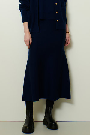 アルアバイル/allurevilleのウールWフェイスナローマーメイドスカート(110700/110703)