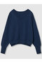 ウールスムース2WAYネックプルオーバー アルアバイル/allureville ネイビー