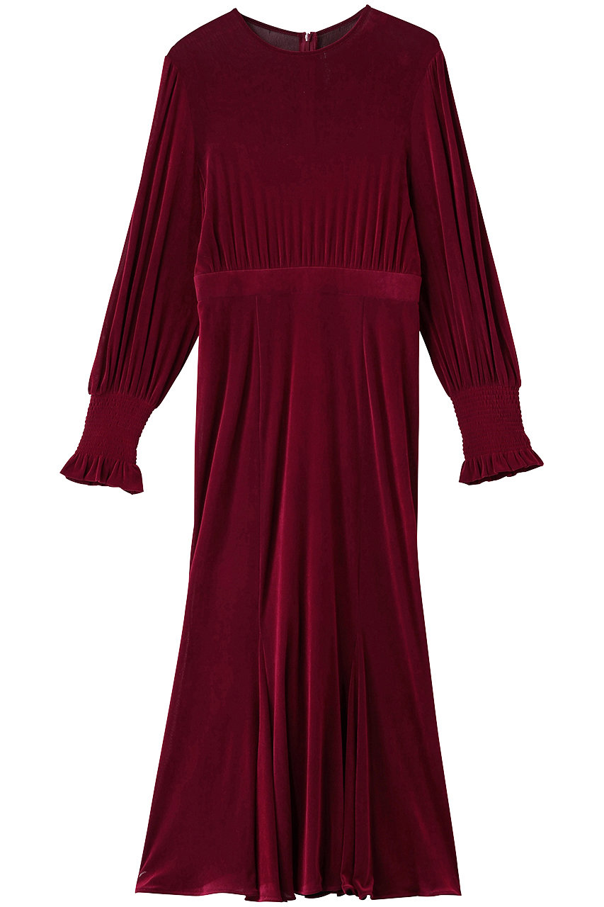 allureville 【LOULOU WILLOUGHBY】チュールフロッキーマーメイドワンピース (レッド, 2) アルアバイル ELLE SHOP