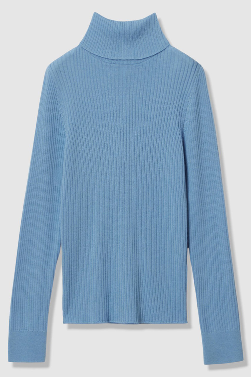 アルアバイル/allurevilleの2WAY NCリブタートル(サックス/20252016480-95-020)