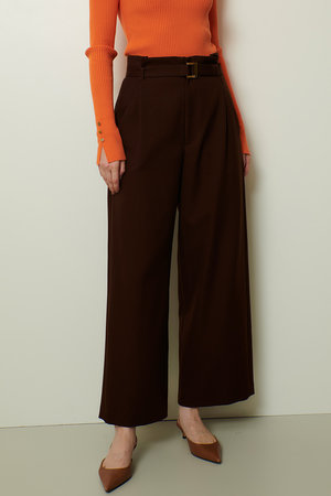 アルアバイル/allurevilleのウールライクフランネルヨークレスパンツ(110600/110601)