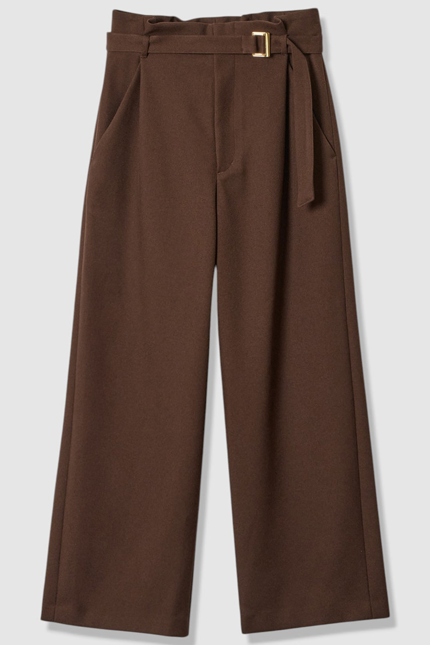 アルアバイル/allurevilleのウールライクフランネルヨークレスパンツ(ブラウン/20252012180-81-020)