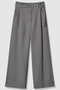 ウールライクフランネルヨークレスパンツ アルアバイル/allureville グレー