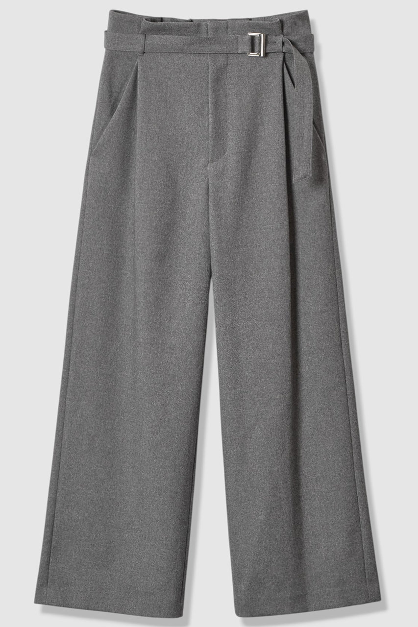 アルアバイル/allurevilleのウールライクフランネルヨークレスパンツ(グレー/20252012180-81-020)