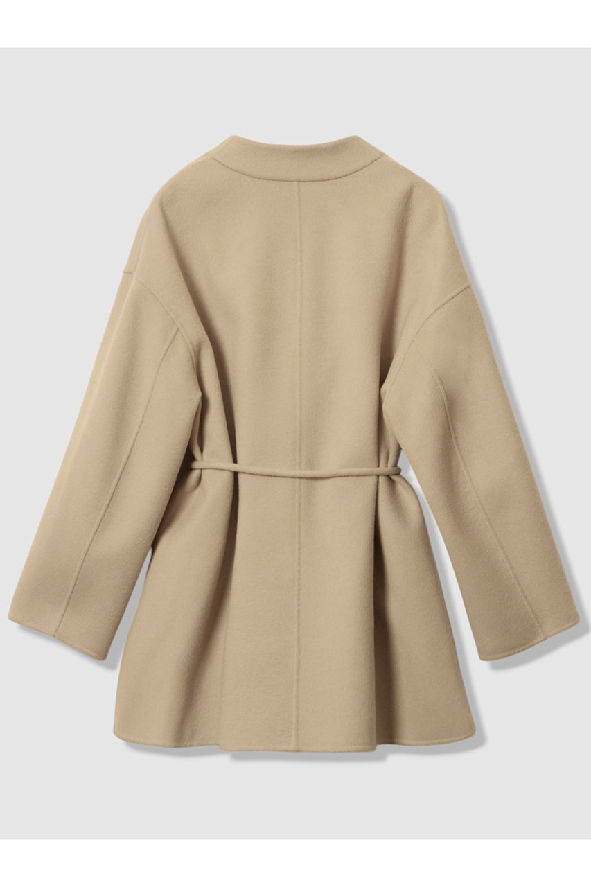 allureville(アルアバイル)｜カシミヤ混リバーミドルラップコート