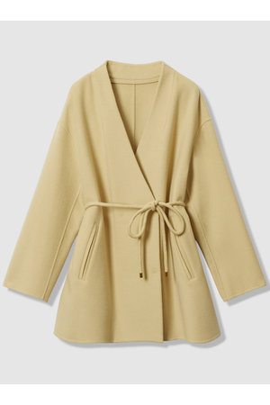 アルアバイル/allurevilleのカシミヤ混リバーミドルラップコート(110900/110902)