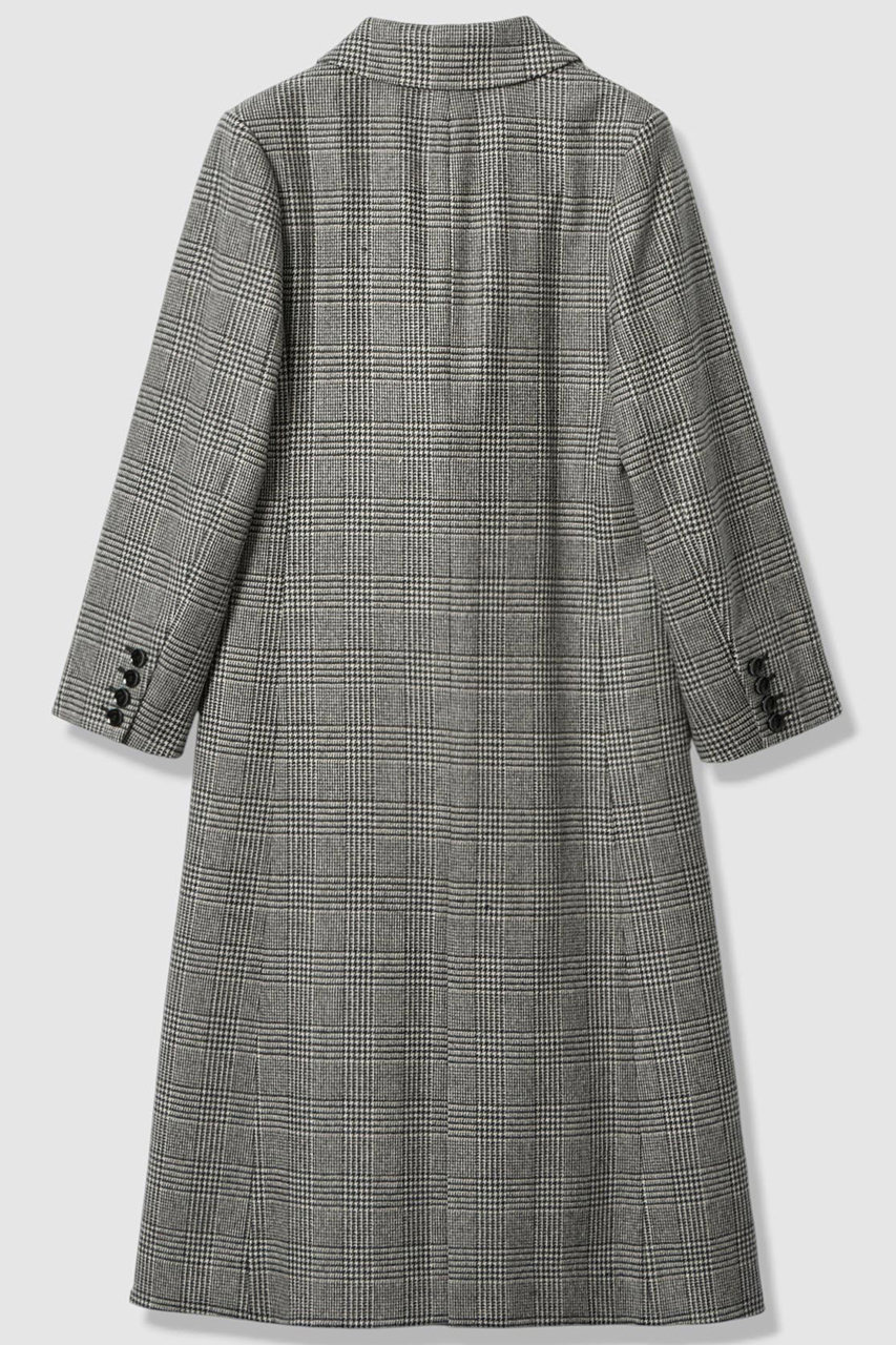 allureville(アルアバイル)｜グレンチェックロングチェスターコート