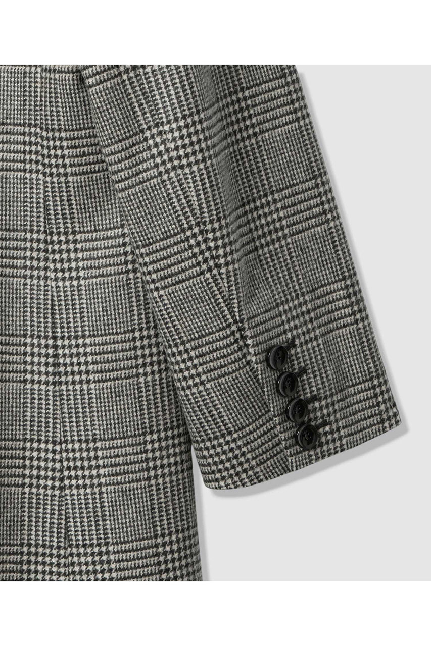 allureville(アルアバイル)｜グレンチェックロングチェスターコート