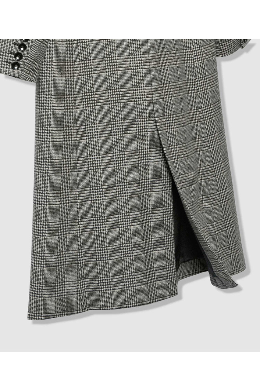 allureville(アルアバイル)｜グレンチェックロングチェスターコート