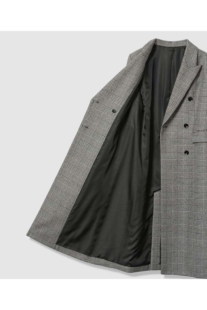 allureville(アルアバイル)｜グレンチェックロングチェスターコート