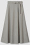 サキソニーベルテッドナロースカート アルアバイル/allureville グレー