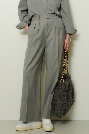 アルアバイル/allurevilleのサキソニードットベルトパンツ(110600/110601)