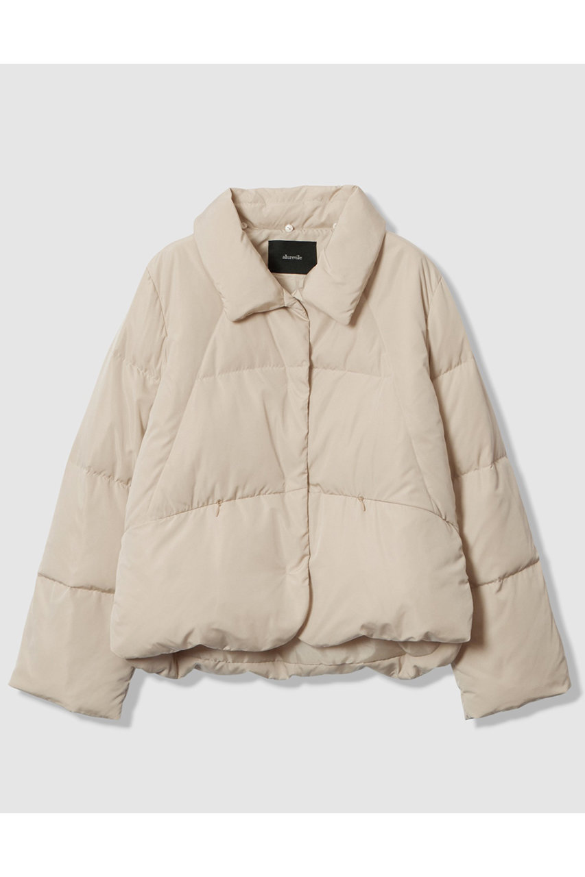 allureville(アルアバイル)｜ファーカラーショートダウンコート/ライト