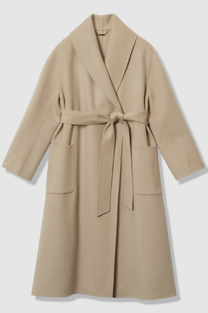 アルアバイル/allurevilleのカシミヤ混リバーショールコート(110900/110903)