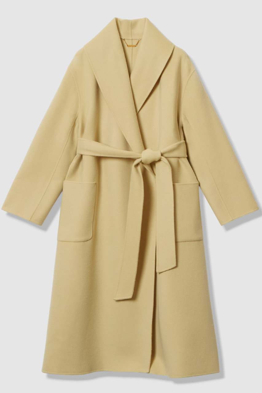 allureville カシミヤ混リバーショールコート (イエロー, 1) アルアバイル ELLE SHOP