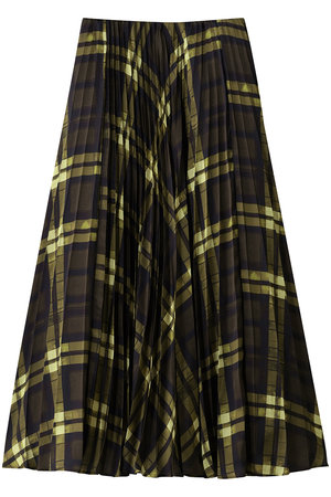 アルアバイル/allurevilleのLISAチェックプリントプリーツスカート(110700/110703)