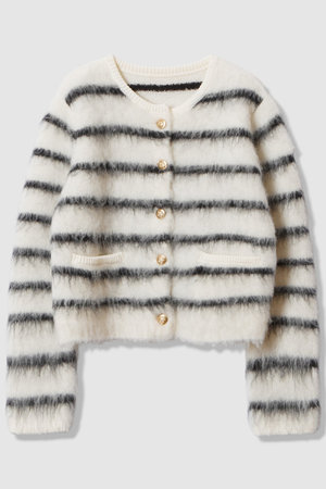 アルアバイル/allurevilleの【予約販売】シャギーニットカーディガン(110300/110303)