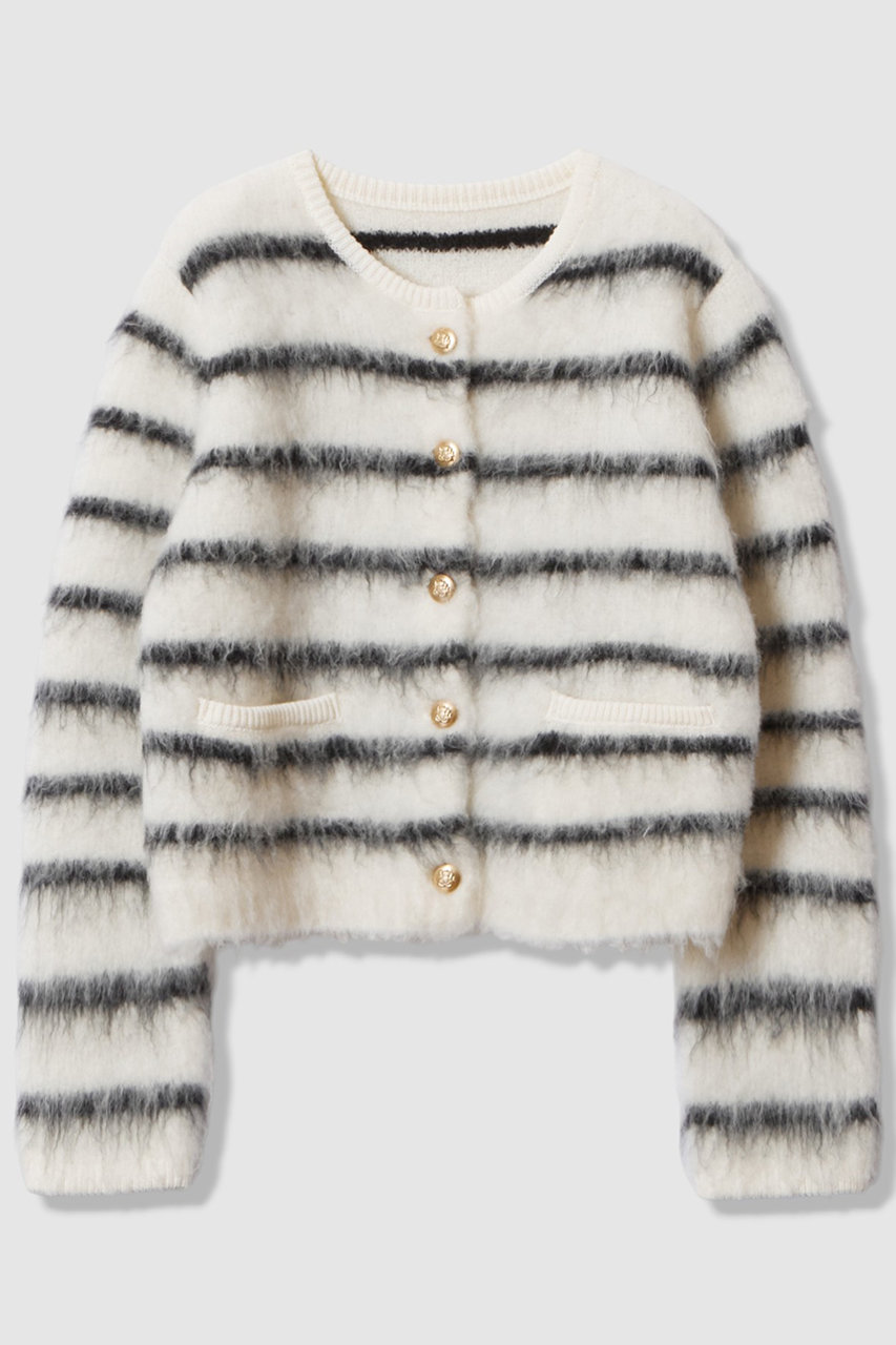 シャギーニットカーディガン