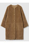 ツーブロッキングボアコート アルアバイル/allureville キャメル