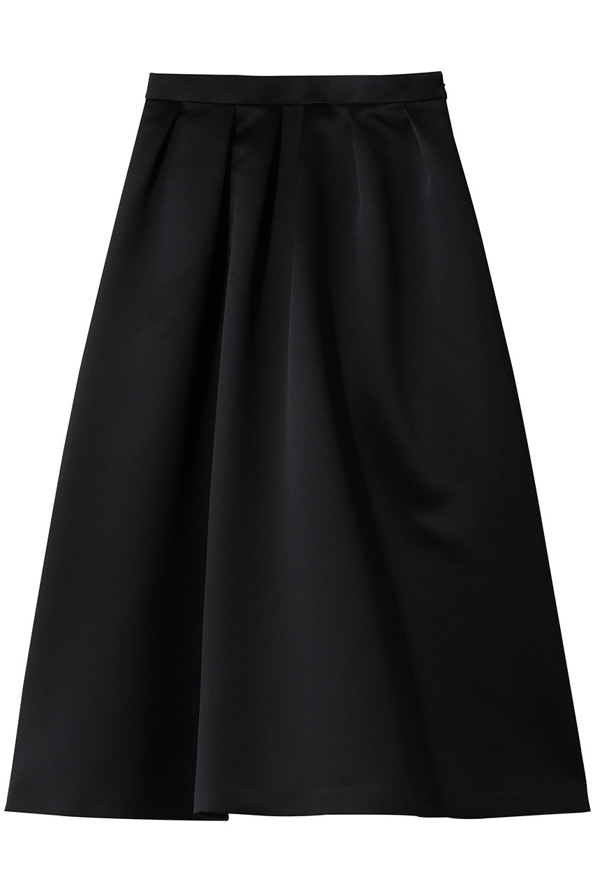 アルアバイル/allurevilleの【LOULOU WILLOUGHBY】ヘビーサテンタックスカート(ブラック/21252011230-95-020)