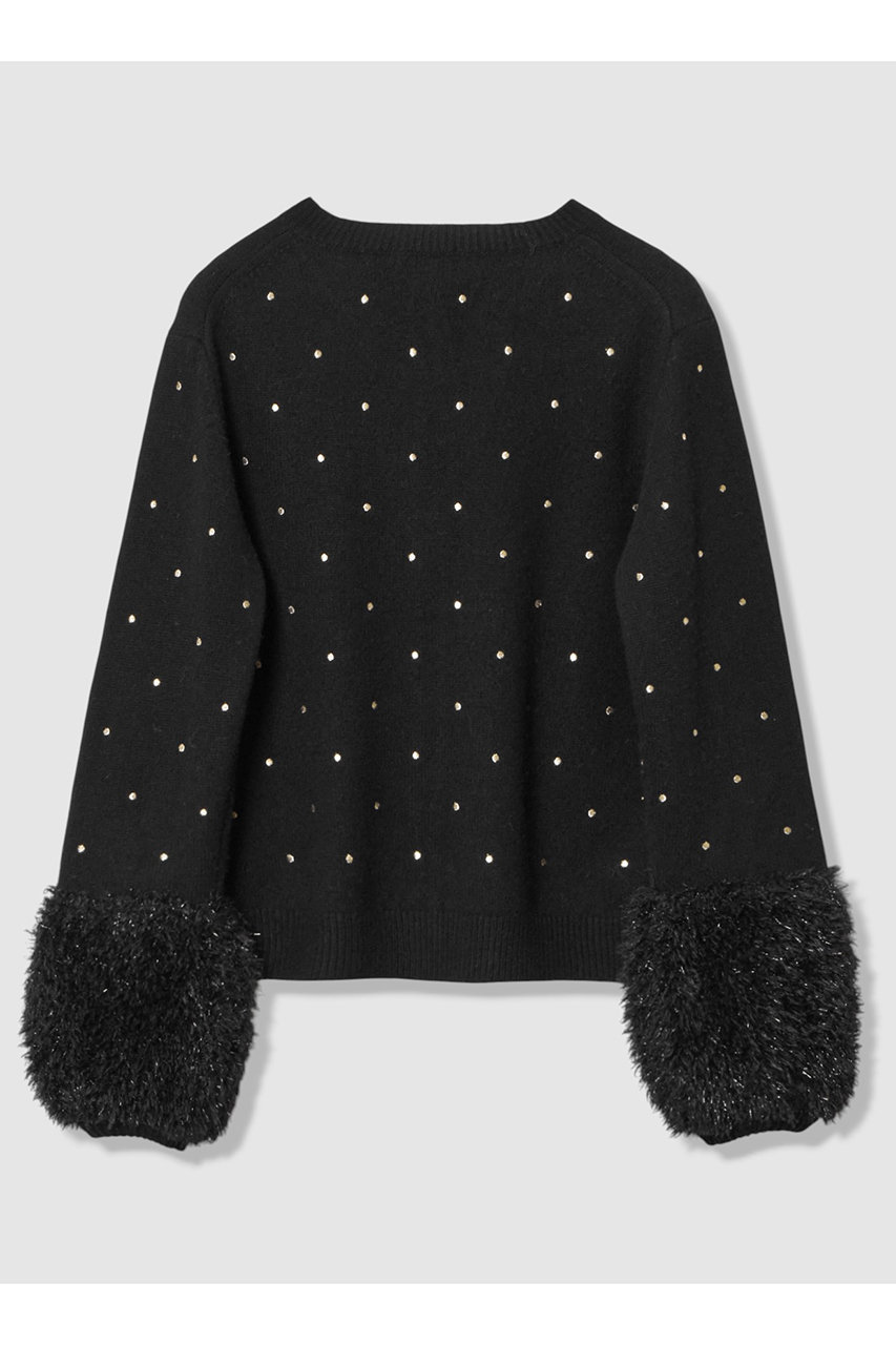 allureville(アルアバイル)｜エンブロイダリードットファーカフス