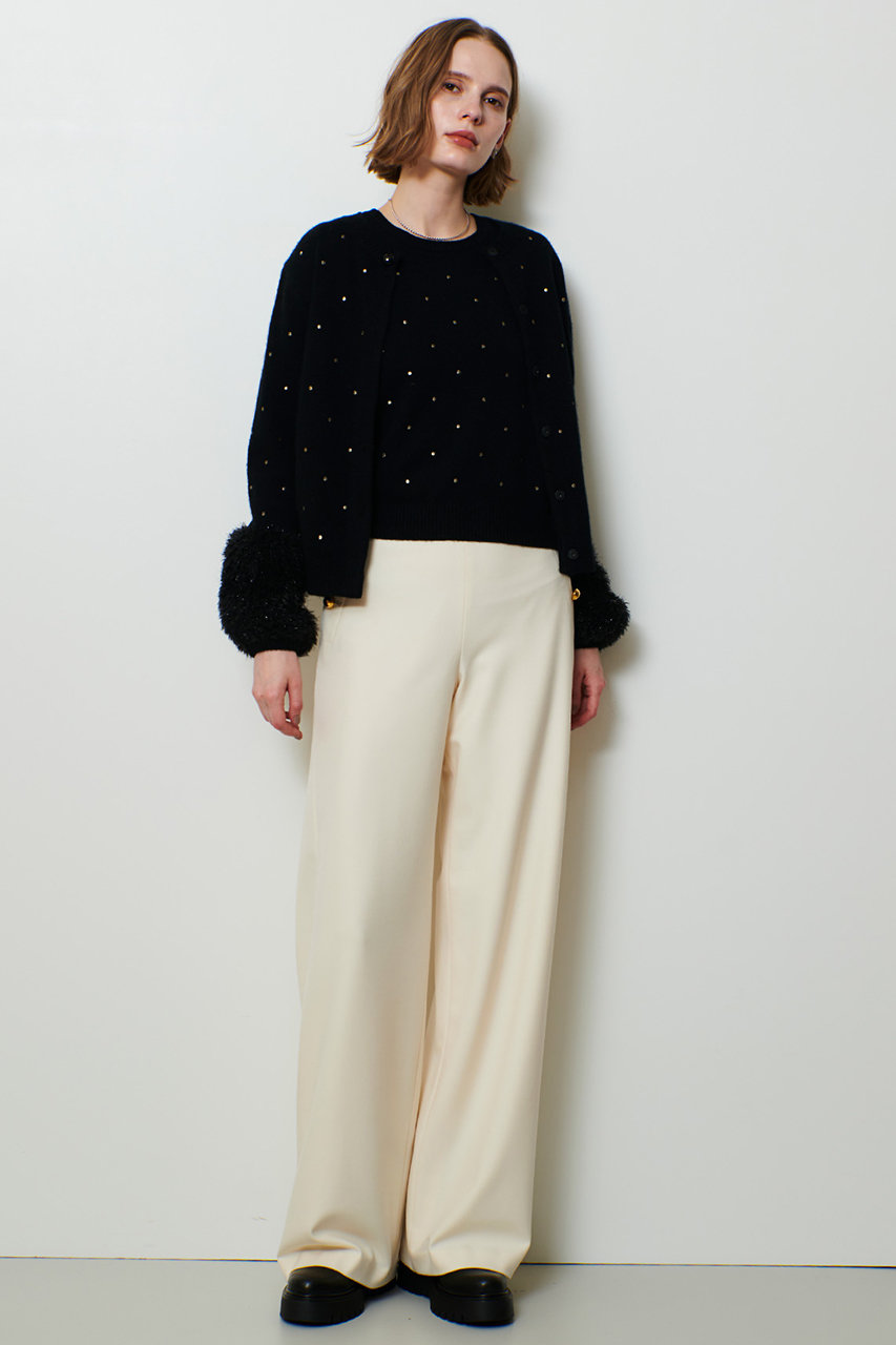 allureville(アルアバイル)｜エンブロイダリードットファーカフス