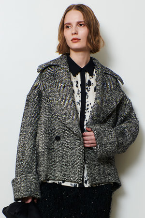 アルアバイル/allurevilleの【予約販売】BONOTTOスパンコールショートコート(110900/110902)