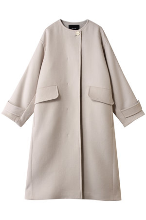 アルアバイル/allurevilleのノーカラーコクーンコート(110900/110903)