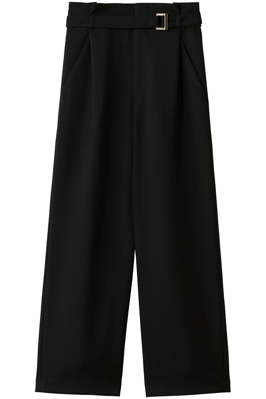 アルアバイル/allurevilleのウールライクフランネルヨークレスパンツ(ブラック/20261012600-02-020)