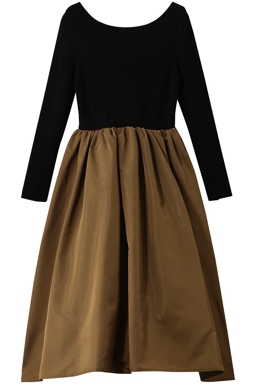 タフタドッキングニットワンピース