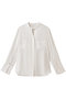 ブライトツイルアシメボウブラウス アルアバイル/allureville オフホワイト