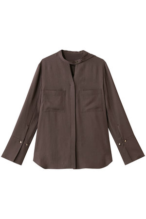 アルアバイル/allurevilleのブライトツイルアシメボウブラウス(110400/110403)