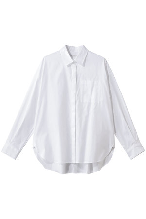 アルアバイル/allurevilleのコットンオックスラウンドヘムシャツ(110400/110403)