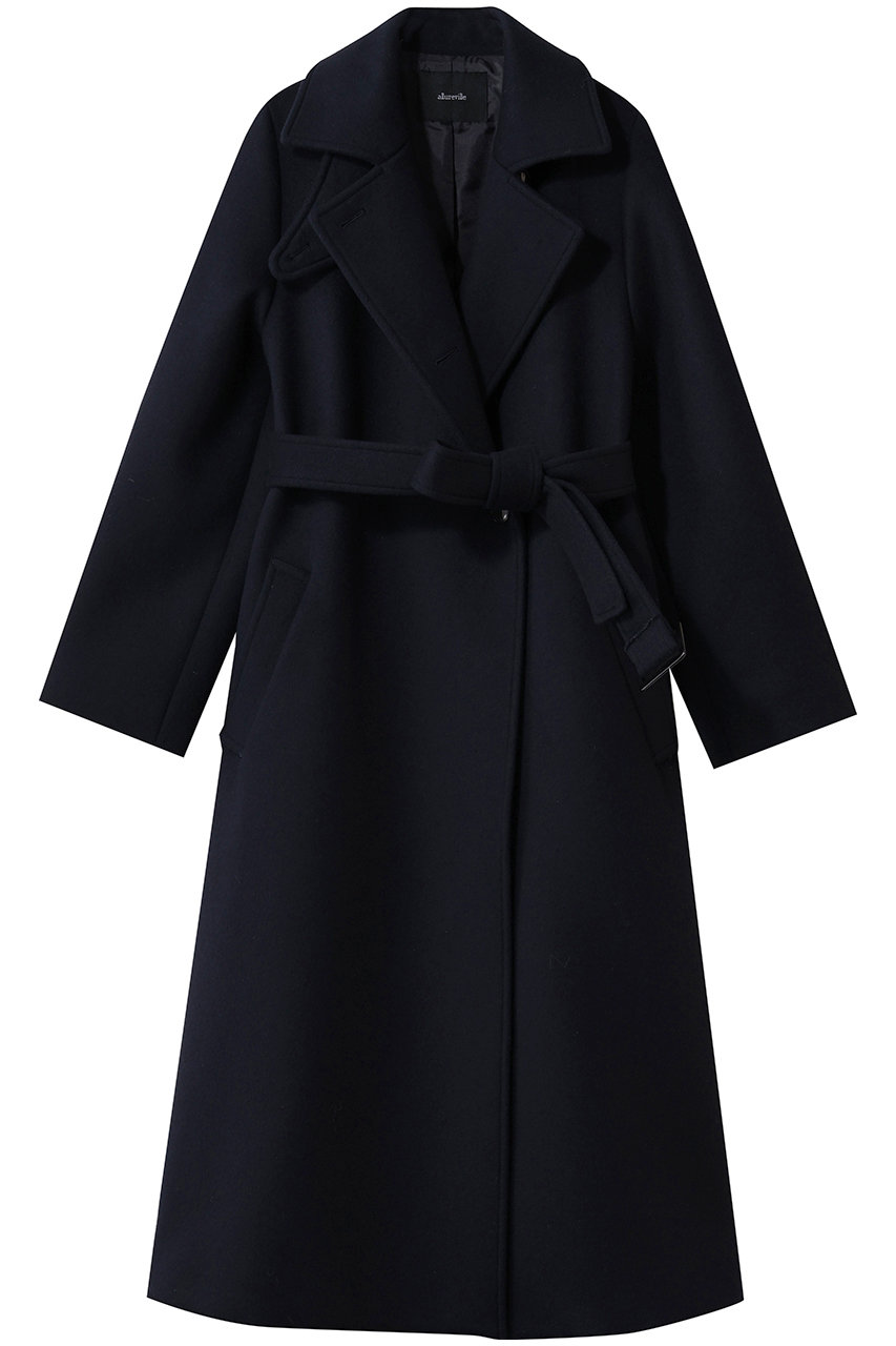 アルアバイル/allurevilleのスプリットラグランロングコート(ネイビー/20261017800-65-020)