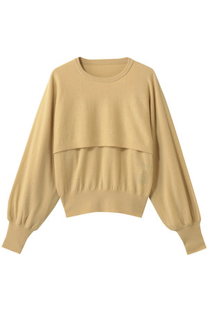 アルアバイル/allurevilleのメリノウールレイヤードプルオーバー(110300/110301)