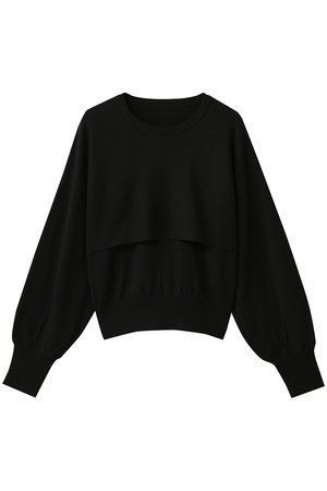 アルアバイル/allurevilleのメリノウールレイヤードプルオーバー(110300/110301)