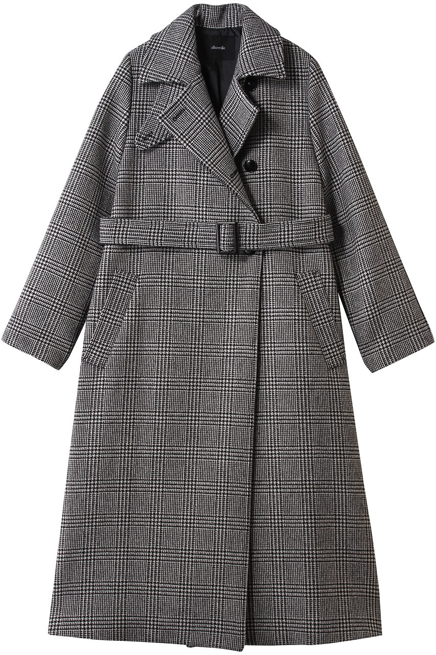 アルアバイル/allurevilleのスプリットラグランロングコート(ブラック/20261017810-95-020)