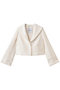 【Loulou Willoughby】ファンシーツイードセーラージャケット アルアバイル/allureville オフホワイト