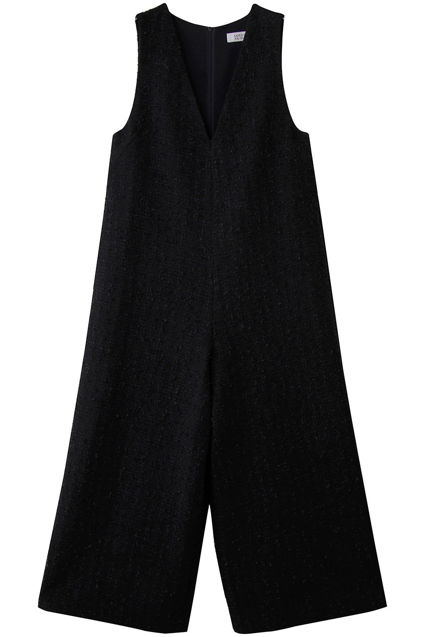 アルアバイル/allurevilleの【Loulou Willoughby】ファンシーツイードオールインワン(ネイビー/21261012020-65-020)