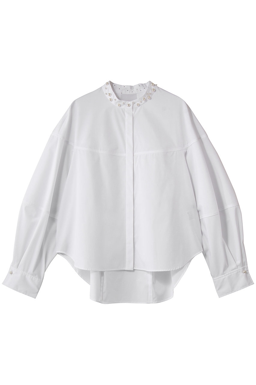 パールカラーコクーンブラウス