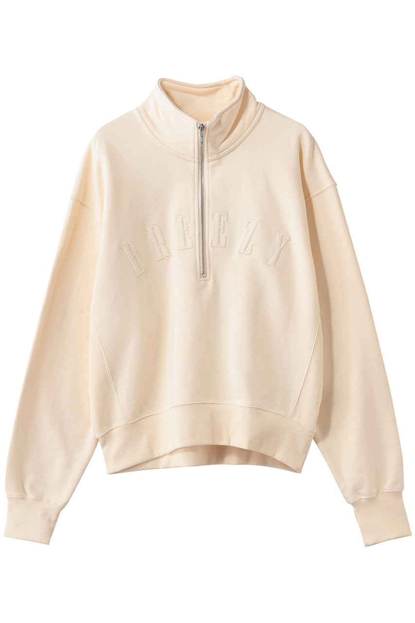 アルアバイル/allurevilleのハーフジップ刺繍プルオーバー(アイボリー/20261015010-76-020)