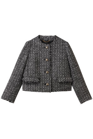 アルアバイル/allurevilleのツィードノーカラージャケット(110800/110801)