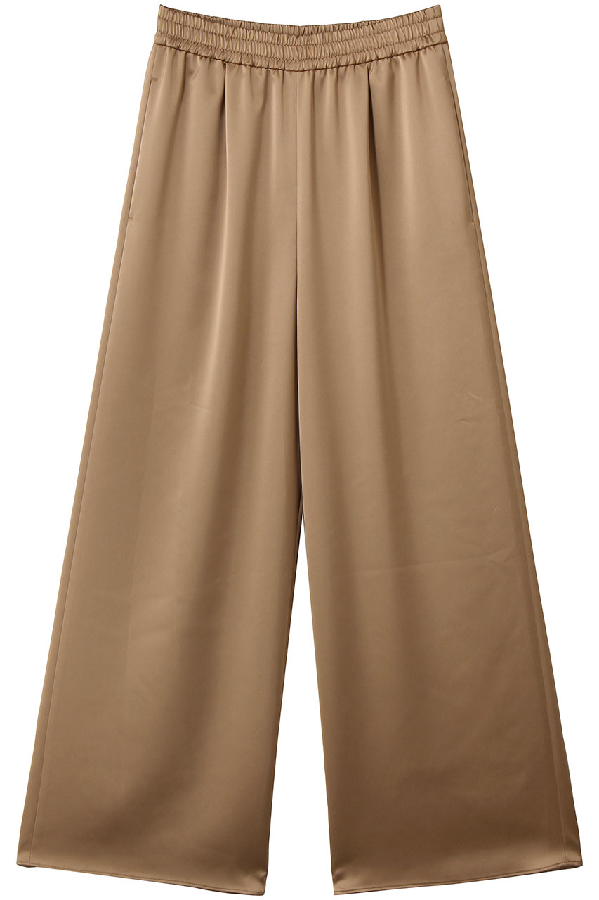 アルアバイル/allurevilleのサテンイージーパンツ(キャメル/20261012800-84-020)