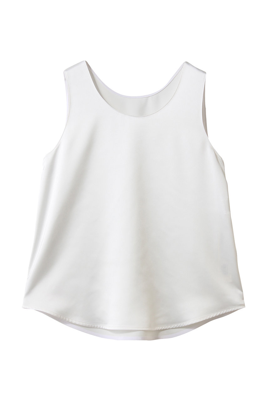 アルアバイル/allurevilleのサテンタンクブラウス(ホワイト/20261013800-95-020)