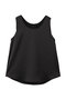 サテンタンクブラウス アルアバイル/allureville ブラック