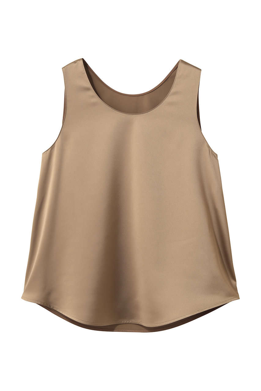アルアバイル/allurevilleのサテンタンクブラウス(キャメル/20261013800-84-020)