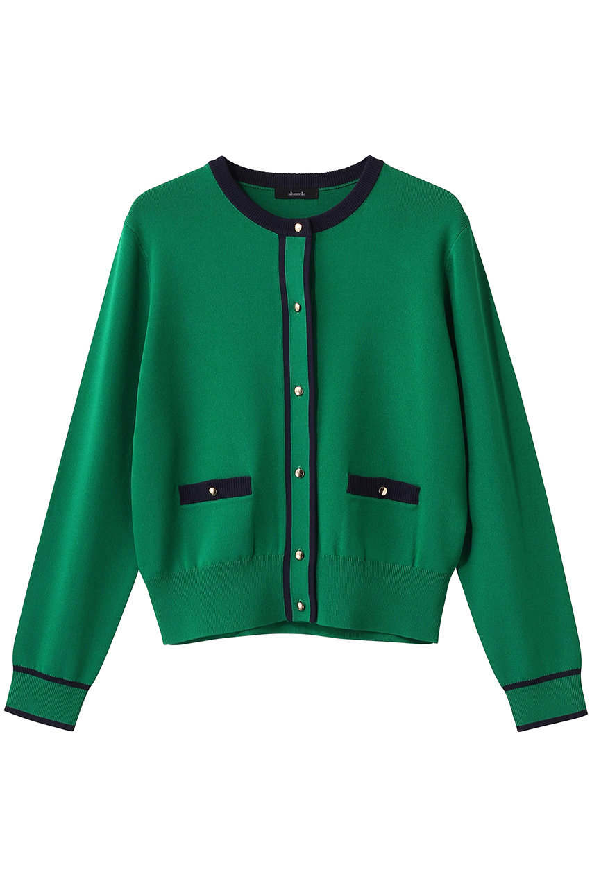 アルアバイル/allurevilleのハイショクポケットクルーカーディガン A(グリーン/20261016430-71-020)